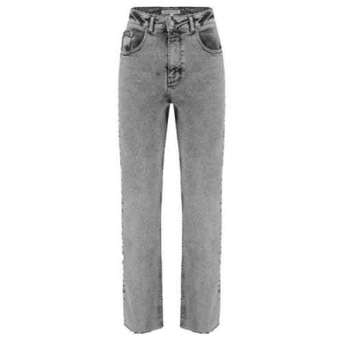 Denim Jeans Aw24R101 Harper & Yve , Gray , Dames