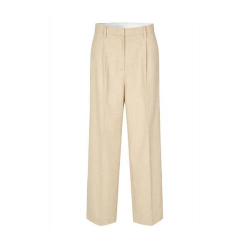 Navada Klassieke Broek Second Dames , Beige , Dames