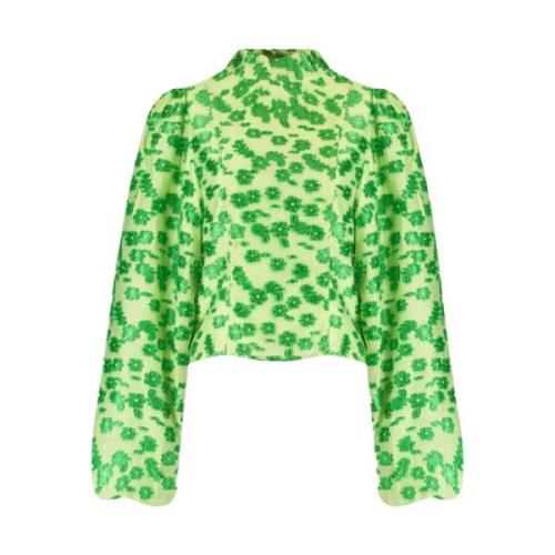 Lange mouw blouse Floor-stijl Harper & Yve , Green , Dames