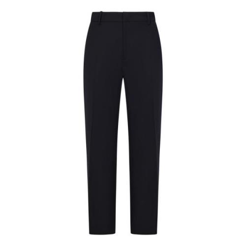 Zwarte Stretch Wollen Korte Broek N21 , Black , Dames