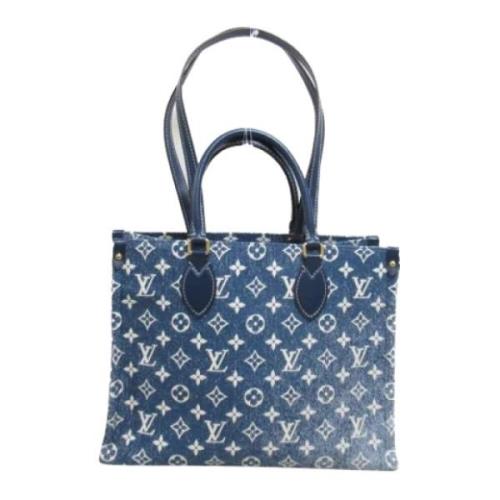 Pre-owned Denim louis-vuitton-bags Louis Vuitton Vintage , Blue , Dame...