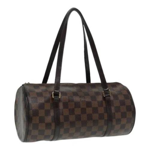 Pre-owned Canvas handbags Louis Vuitton Vintage , Brown , Dames