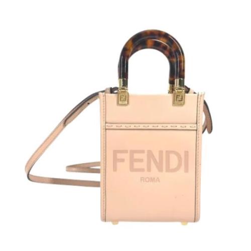 Pre-owned Leather fendi-bags Fendi Vintage , Beige , Dames