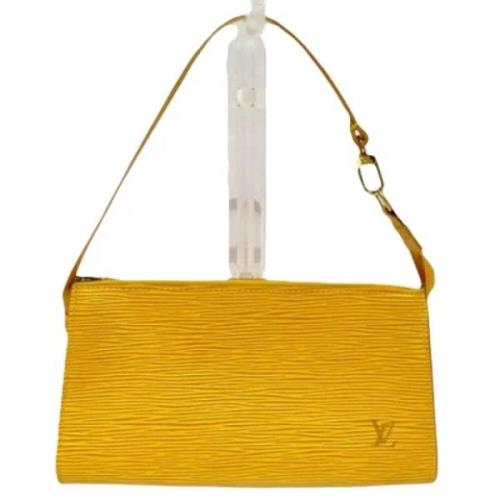 Pre-owned Leather louis-vuitton-bags Louis Vuitton Vintage , Yellow , ...