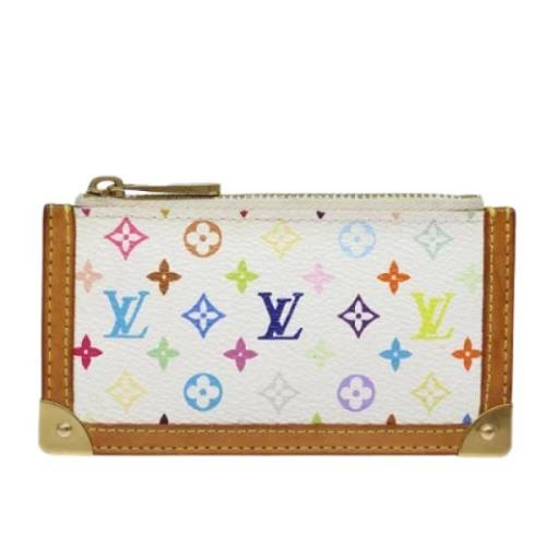 Pre-owned Canvas wallets Louis Vuitton Vintage , White , Dames