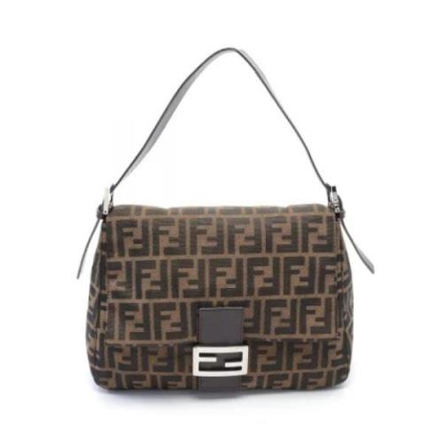 Pre-owned Canvas fendi-bags Fendi Vintage , Brown , Dames