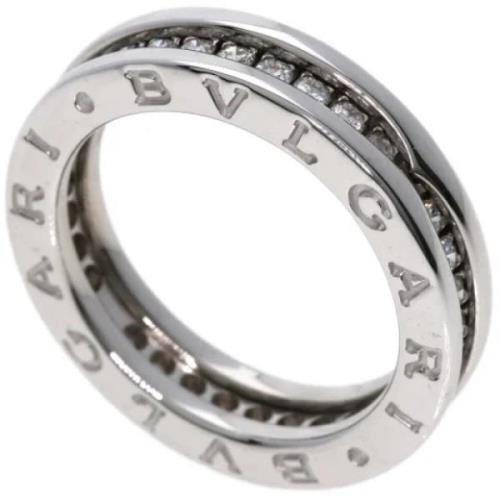 Pre-owned White Gold rings Bvlgari Vintage , Gray , Dames