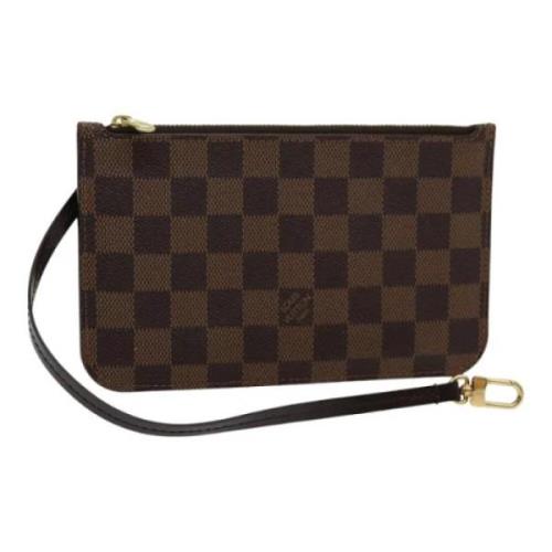 Pre-owned Canvas clutches Louis Vuitton Vintage , Brown , Dames