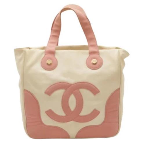 Pre-owned Canvas chanel-bags Chanel Vintage , Beige , Dames