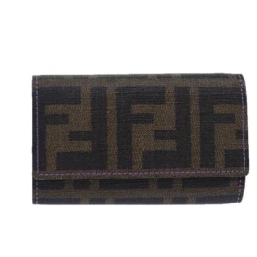 Pre-owned Canvas key-holders Fendi Vintage , Black , Dames