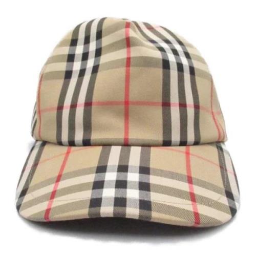 Pre-owned Cotton hats Burberry Vintage , Beige , Dames