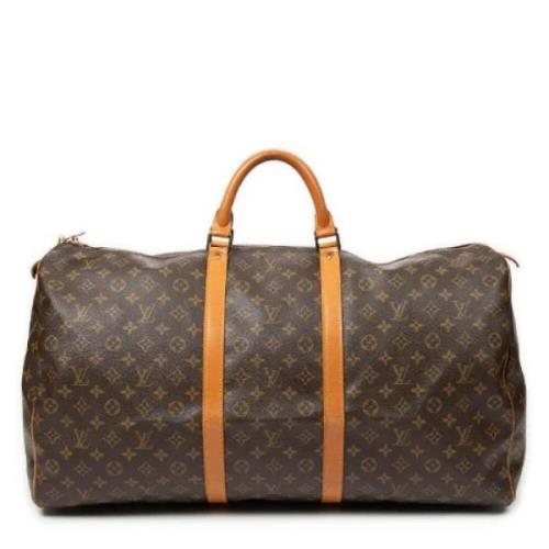 Pre-owned Coated canvas handbags Louis Vuitton Vintage , Brown , Dames