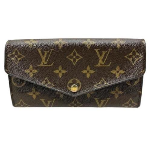 Pre-owned Canvas wallets Louis Vuitton Vintage , Brown , Dames