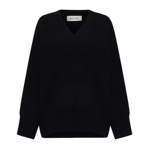 Zwarte Sweater Collectie Róhe , Black , Dames