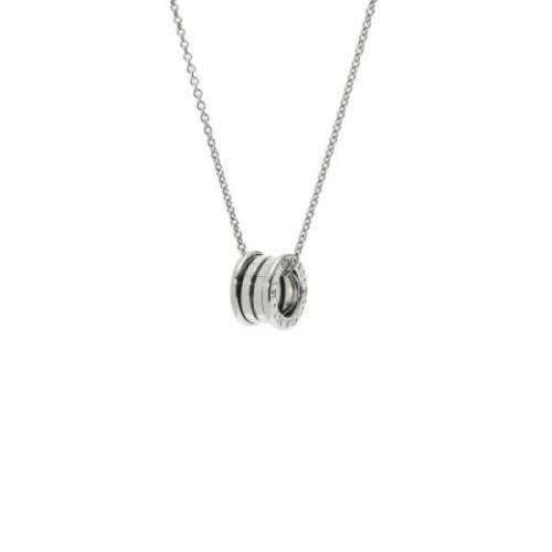 Pre-owned White Gold necklaces Bvlgari Vintage , Gray , Dames