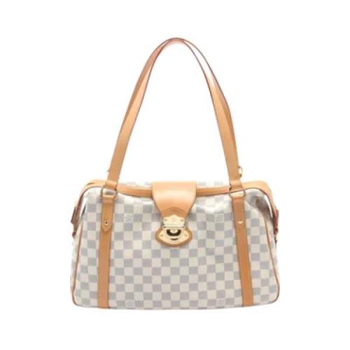 Pre-owned Fabric louis-vuitton-bags Louis Vuitton Vintage , White , Da...