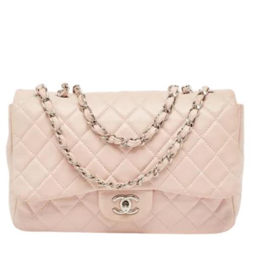 Pre-owned Leather chanel-bags Chanel Vintage , Pink , Dames