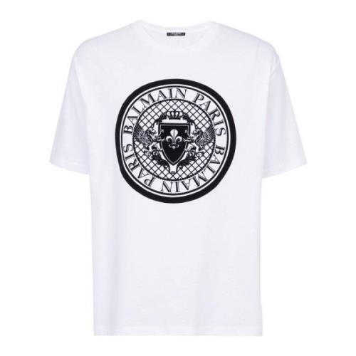 Munt T-shirt Balmain , White , Heren