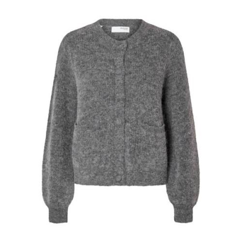 Gebreide Zakvest Selected Femme , Gray , Dames