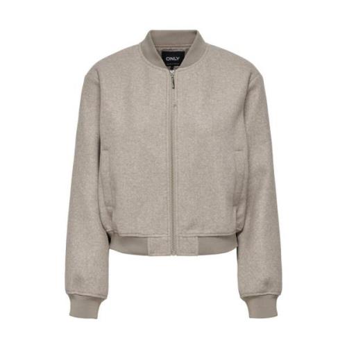 Stijlvolle Bomberjack Only , Beige , Dames