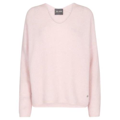 V-Hals Gebreide Trui MOS Mosh , Pink , Dames