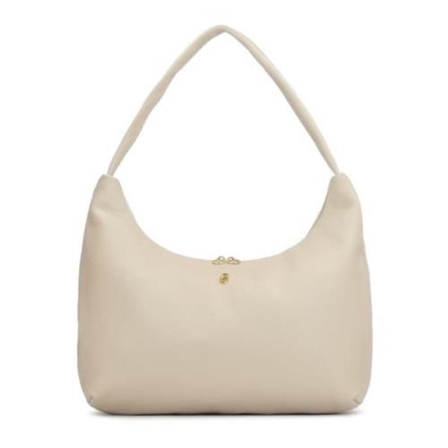 Leren handtas met een ronde vorm Kazar Studio , Beige , Dames