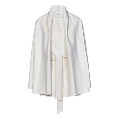 Witte Wol Dubbelrijige Jas Aw24 P.a.r.o.s.h. , White , Dames