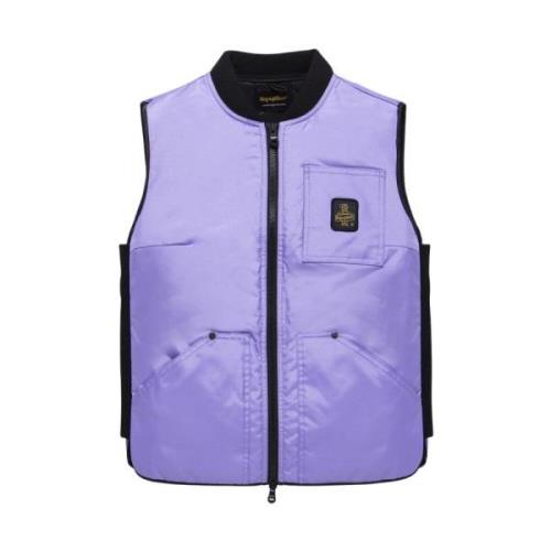 Gewatteerd Nylon Vest met Zakken RefrigiWear , Purple , Dames