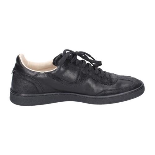 Vintage Leren Heren Sneakers Moma , Black , Heren