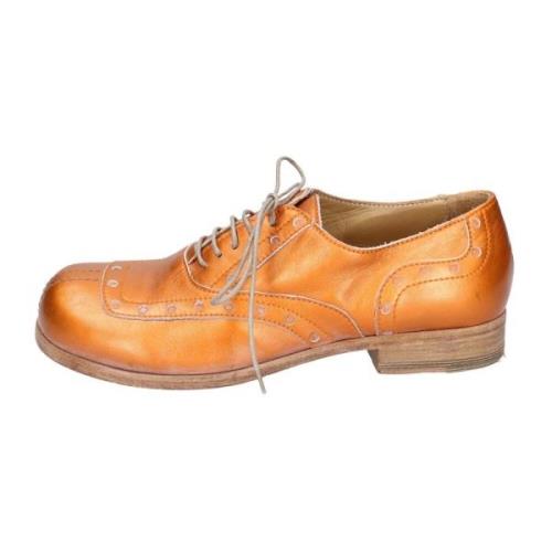 Vintage Leren Elegante Damesschoenen Moma , Orange , Dames