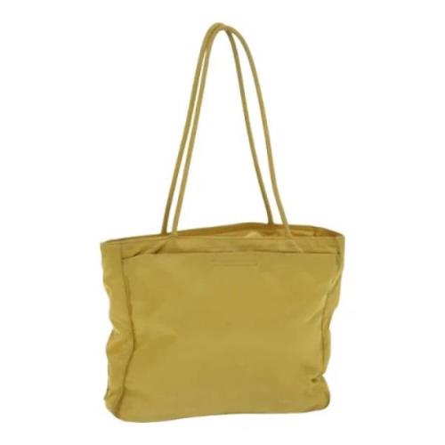 Pre-owned Nylon totes Prada Vintage , Yellow , Dames