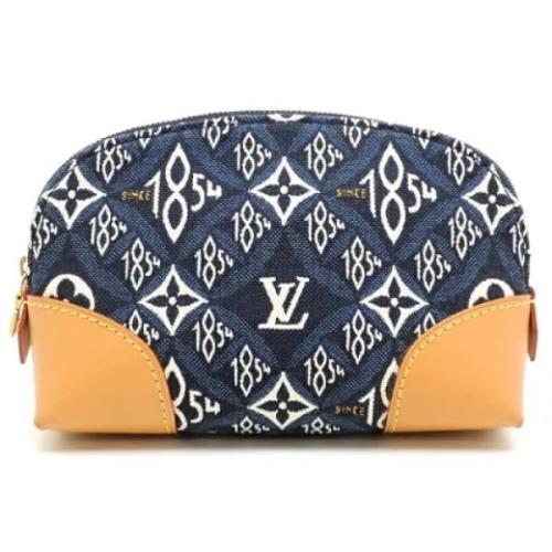 Pre-owned Fabric louis-vuitton-bags Louis Vuitton Vintage , Blue , Dam...