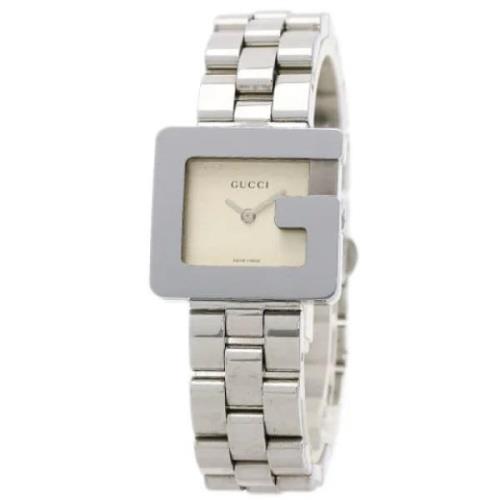 Pre-owned Stainless Steel watches Gucci Vintage , Gray , Dames