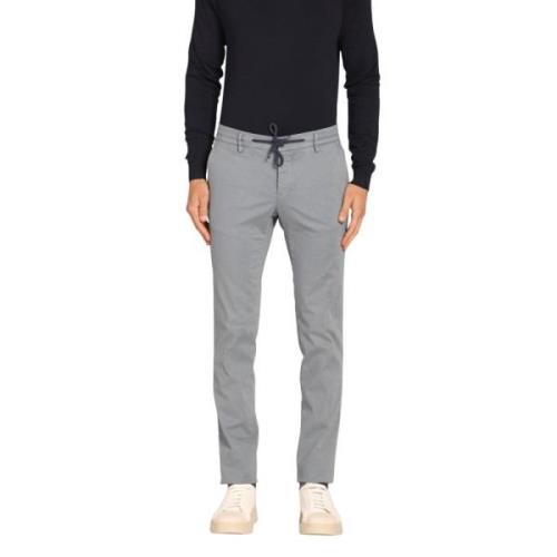 Slim Fit Jogger Chino Broek Mason's , Blue , Heren