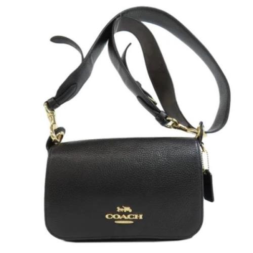 Pre-owned Leather shoulder-bags Coach Pre-owned , Black , Dames