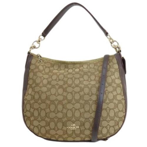 Pre-owned Canvas shoulder-bags Coach Pre-owned , Brown , Dames