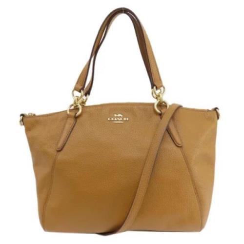 Pre-owned Leather handbags Coach Pre-owned , Brown , Dames