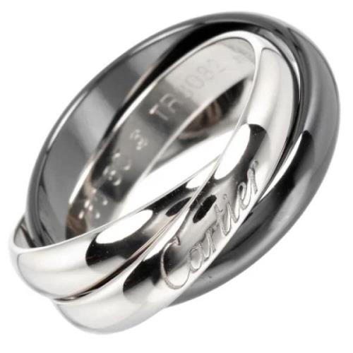 Pre-owned Silver rings Cartier Vintage , Gray , Dames