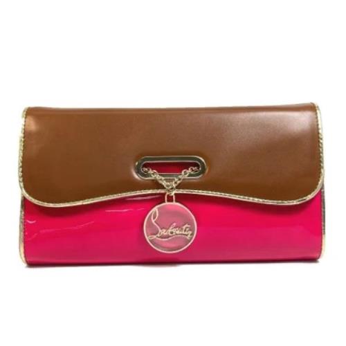 Pre-owned Leather clutches Christian Louboutin Pre-owned , Brown , Dam...