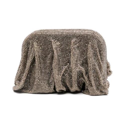 Kristallen Clutch Tas in Grijs Benedetta Bruzziches , Gray , Dames