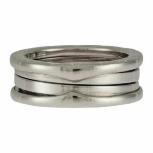 Pre-owned White Gold rings Bvlgari Vintage , Gray , Unisex