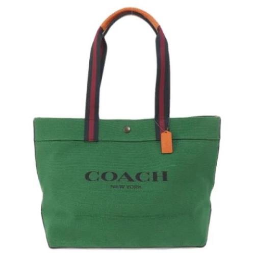 Pre-owned Canvas shoulder-bags Coach Pre-owned , Green , Dames