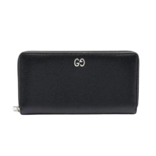 Pre-owned Leather wallets Gucci Vintage , Black , Dames