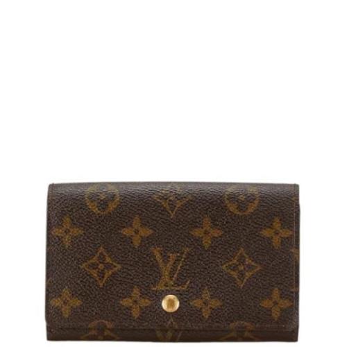 Pre-owned Plastic wallets Louis Vuitton Vintage , Brown , Dames