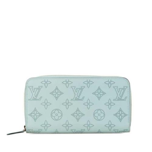 Pre-owned Leather wallets Louis Vuitton Vintage , Blue , Dames