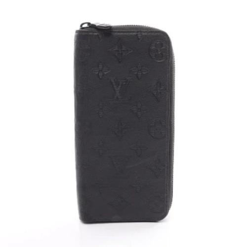 Pre-owned Leather wallets Louis Vuitton Vintage , Black , Dames