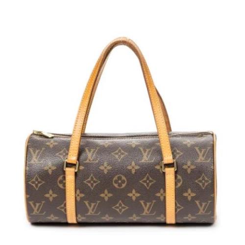 Pre-owned Coated canvas handbags Louis Vuitton Vintage , Brown , Dames