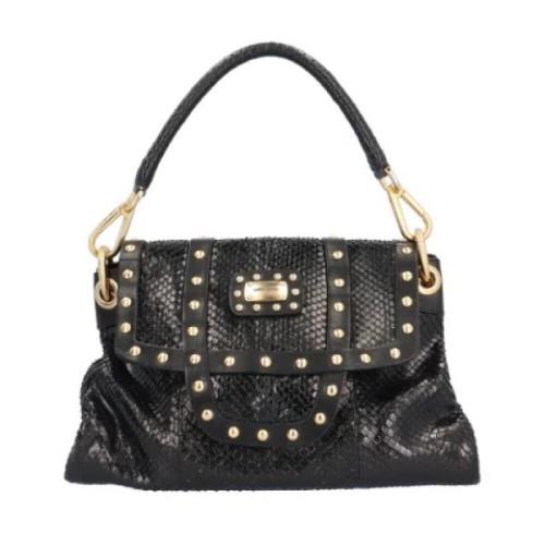 Pre-owned Leather handbags Jimmy Choo Pre-owned , Black , Dames