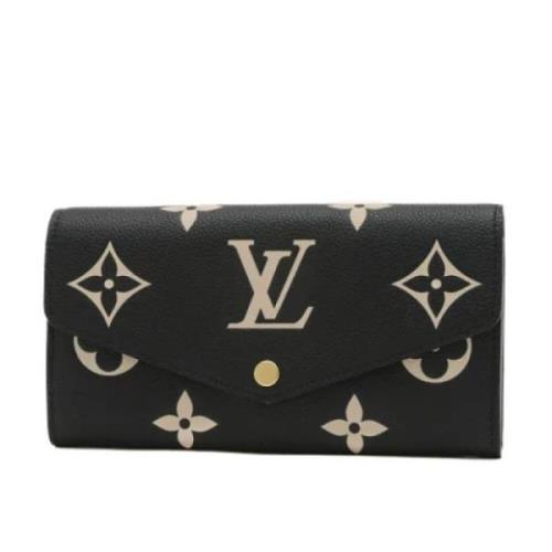 Pre-owned Canvas wallets Louis Vuitton Vintage , Black , Dames