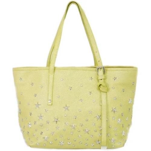 Pre-owned Leather shoulder-bags Jimmy Choo Pre-owned , Yellow , Dames